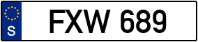 Truck License Plate